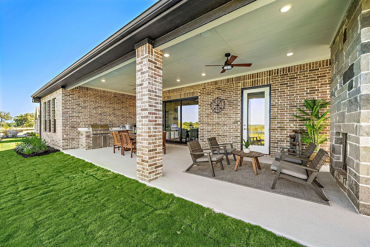 Caldwell Homes Model Home Back Porch