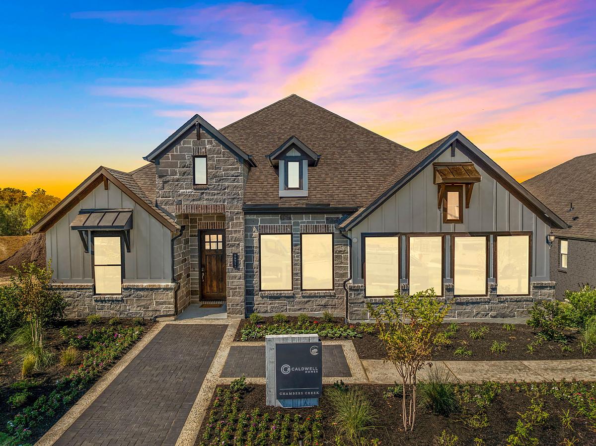 Caldwell Homes Model Home Exterior New Home Community 