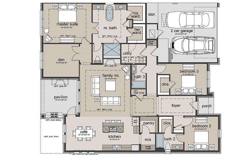 Watercress Floor Plan Caldwell Homes