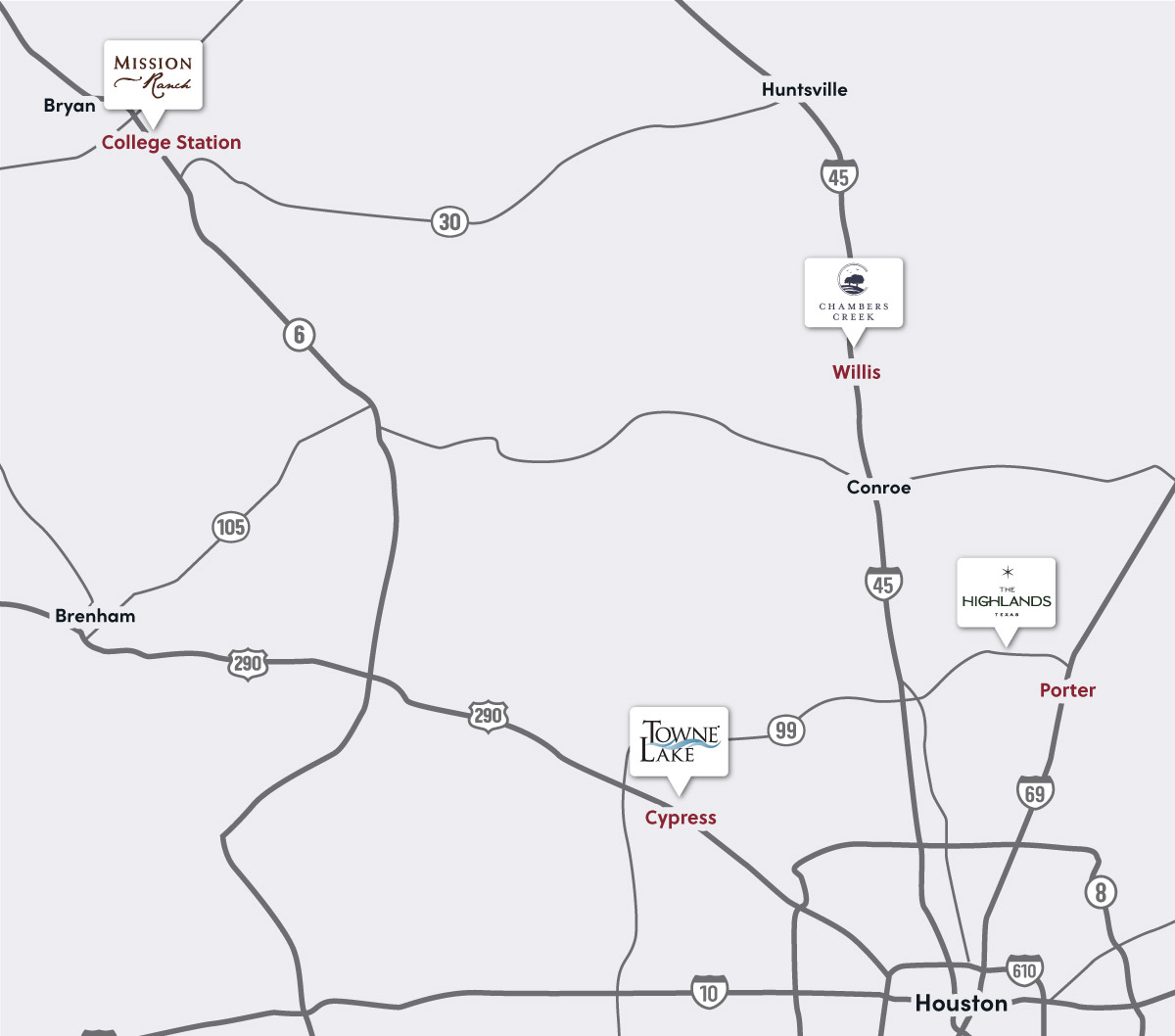 New Homes Built By Caldwell Homes in These Texas Communities
